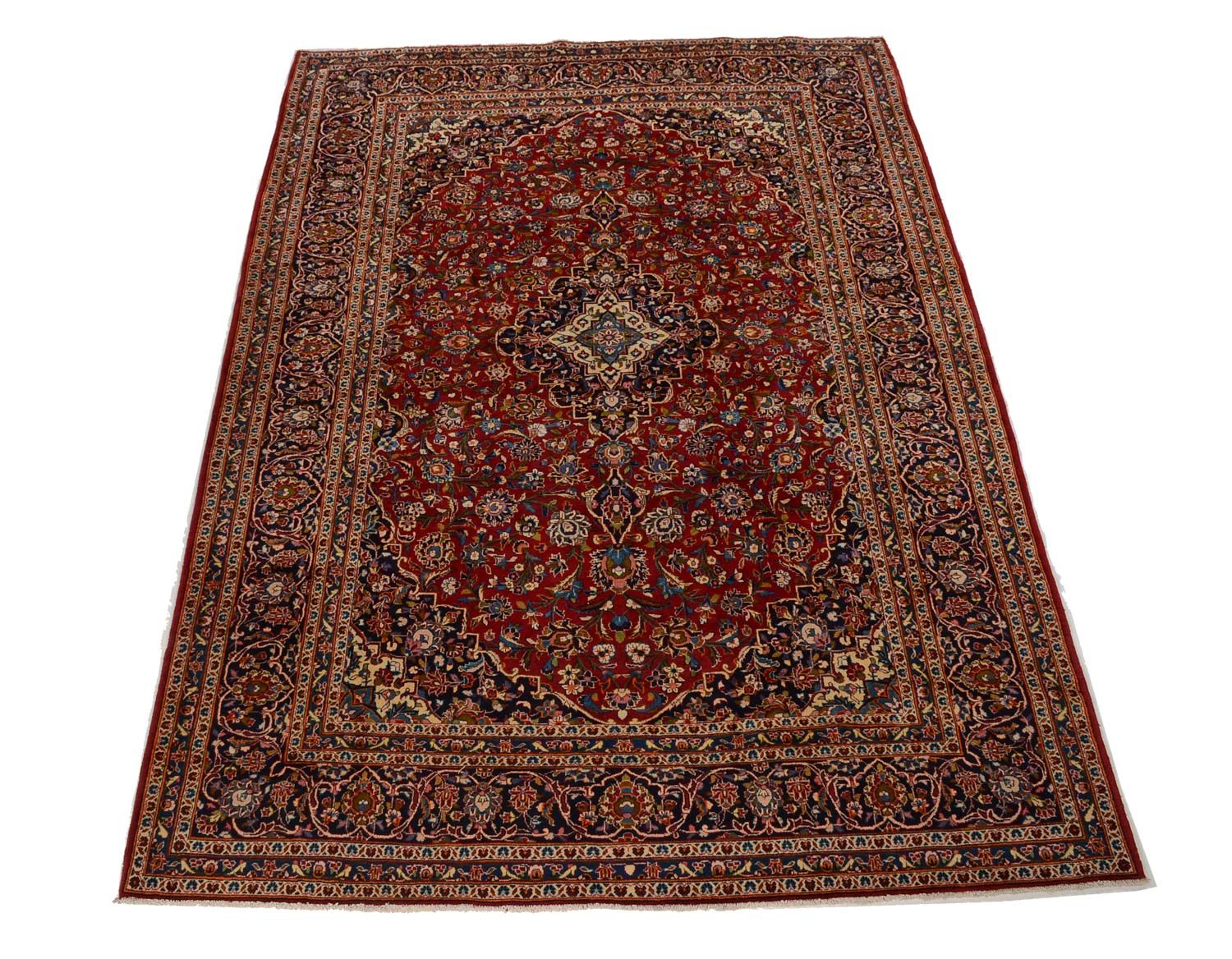 Alfombra persa - Keshan - 365 x 258 cm - rojo