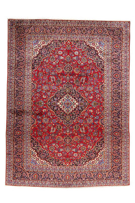 Alfombra persa - Keshan - 400 x 291 cm - rojo