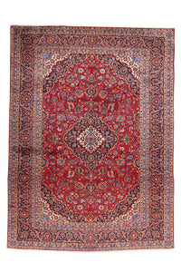 Alfombra persa - Keshan - 400 x 291 cm - rojo