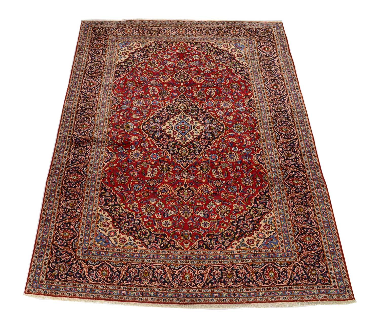 Alfombra persa - Keshan - 400 x 291 cm - rojo