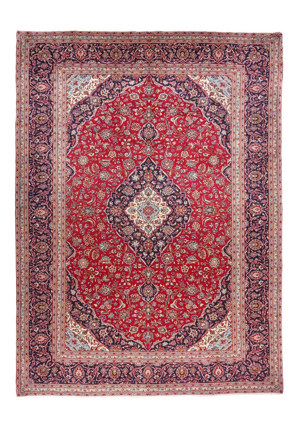 Alfombra persa - Keshan - 398 x 293 cm - rojo