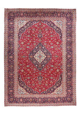 Alfombra persa - Keshan - 398 x 293 cm - rojo