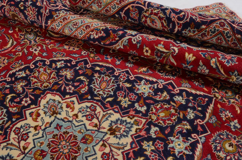 Alfombra persa - Keshan - 398 x 293 cm - rojo