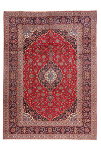 Alfombra persa - Keshan - 346 x 253 cm - rojo