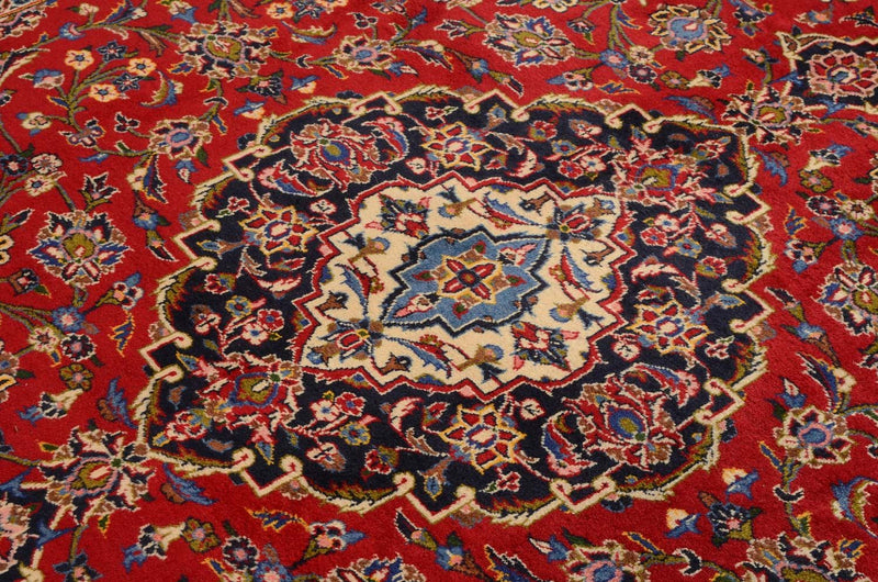 Alfombra persa - Keshan - 346 x 253 cm - rojo