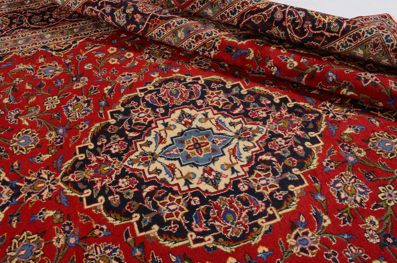 Alfombra persa - Keshan - 346 x 253 cm - rojo