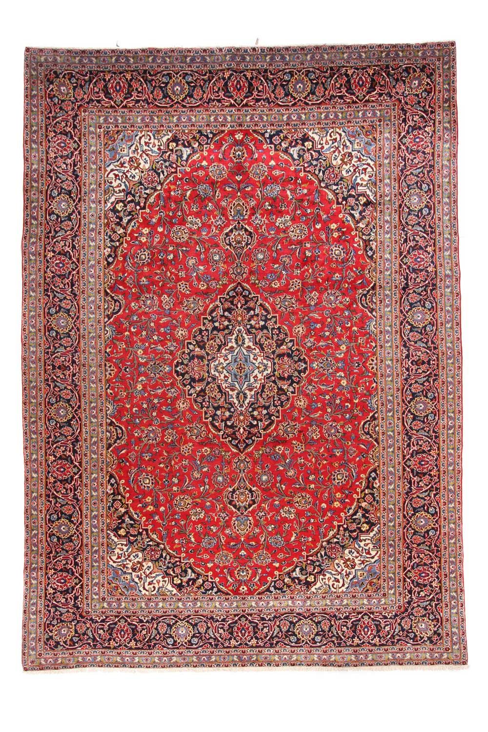 Alfombra persa - Keshan - 414 x 292 cm - rojo