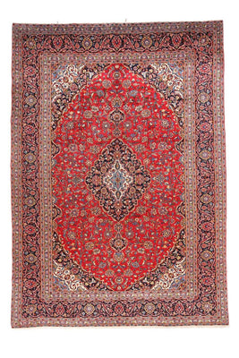 Alfombra persa - Keshan - 414 x 292 cm - rojo
