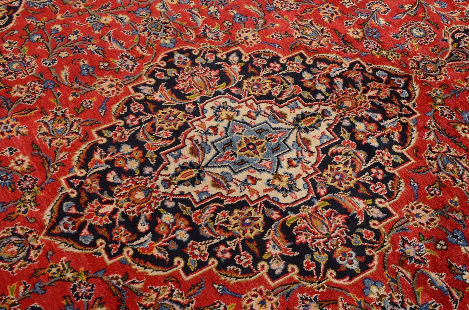 Alfombra persa - Keshan - 414 x 292 cm - rojo