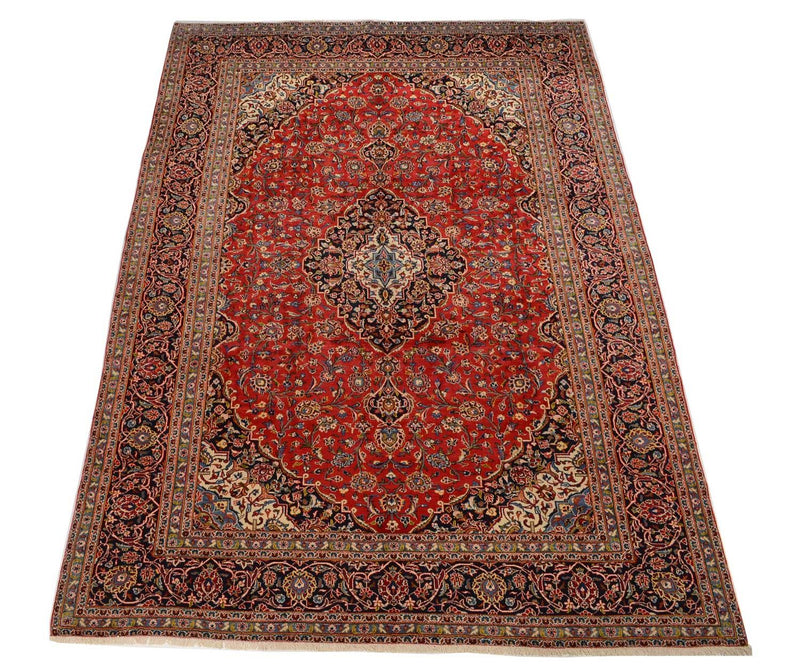 Alfombra persa - Keshan - 414 x 292 cm - rojo