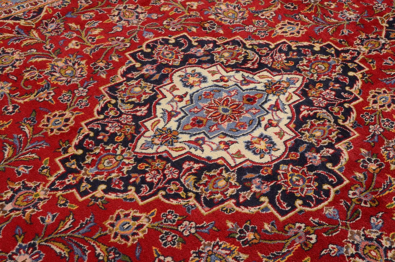 Alfombra persa - Keshan - 347 x 240 cm - rojo