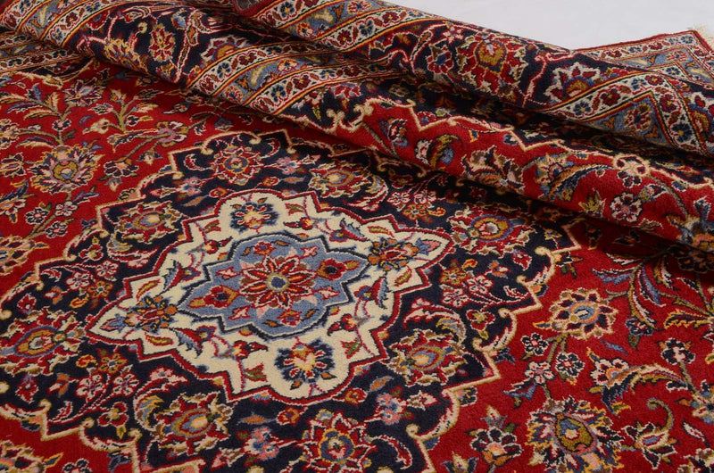 Alfombra persa - Keshan - 347 x 240 cm - rojo