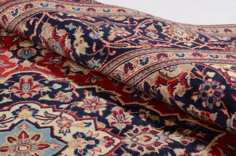 Alfombra persa - Keshan - 297 x 195 cm - rojo