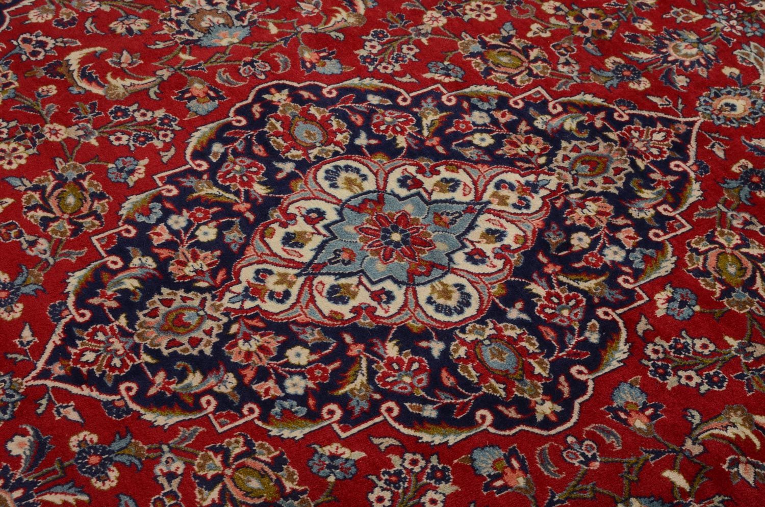 Alfombra persa - Keshan - 353 x 242 cm - rojo