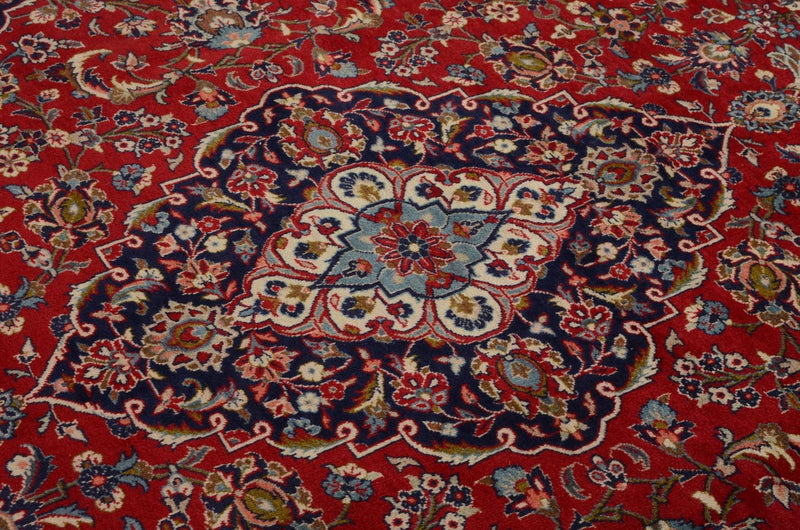 Alfombra persa - Keshan - 353 x 242 cm - rojo
