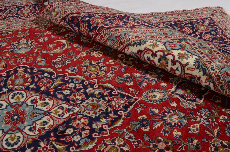 Alfombra persa - Keshan - 353 x 242 cm - rojo