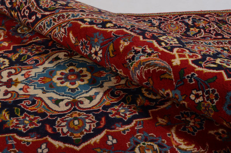 Alfombra persa - Keshan - 261 x 180 cm - rojo