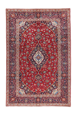 Alfombra persa - Keshan - 303 x 202 cm - rojo