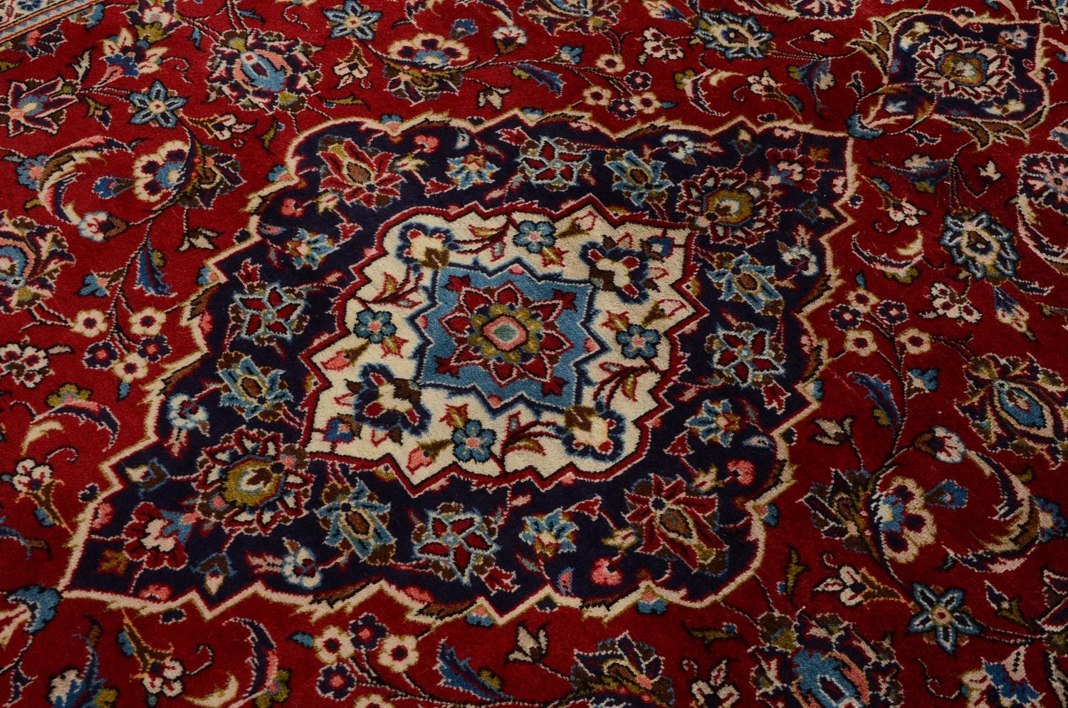Alfombra persa - Keshan - 303 x 202 cm - rojo