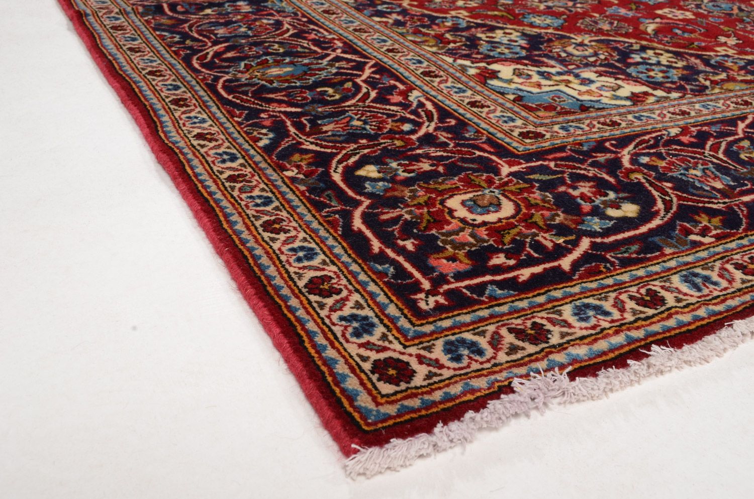 Alfombra persa - Keshan - 303 x 202 cm - rojo