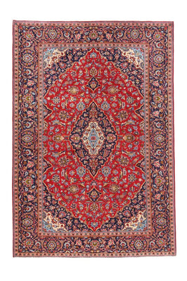 Alfombra persa - Keshan - 302 x 207 cm - rojo