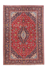 Alfombra persa - Keshan - 302 x 207 cm - rojo