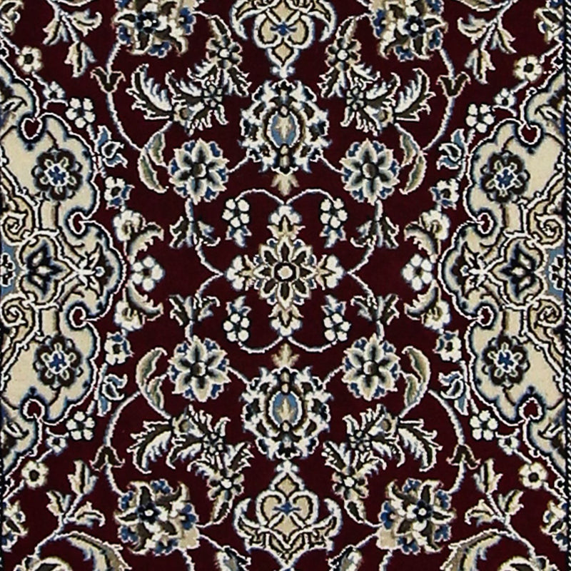 Alfombra de pasillo Alfombra Persa - Nain - Real - 197 x 62 cm - azul oscuro