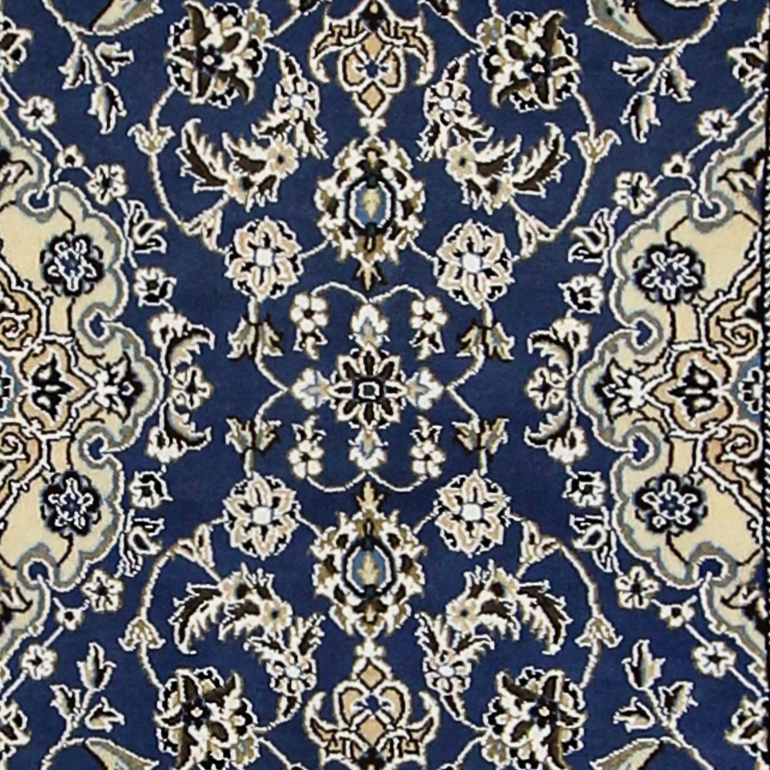 Alfombra de pasillo Alfombra Persa - Nain - Real - 200 x 60 cm - azul