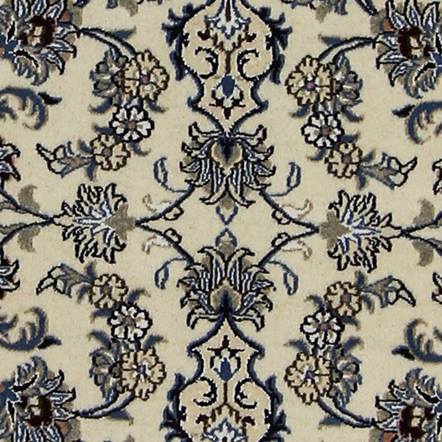 Alfombra de pasillo Alfombra Persa - Nain - Real - 198 x 80 cm - beige