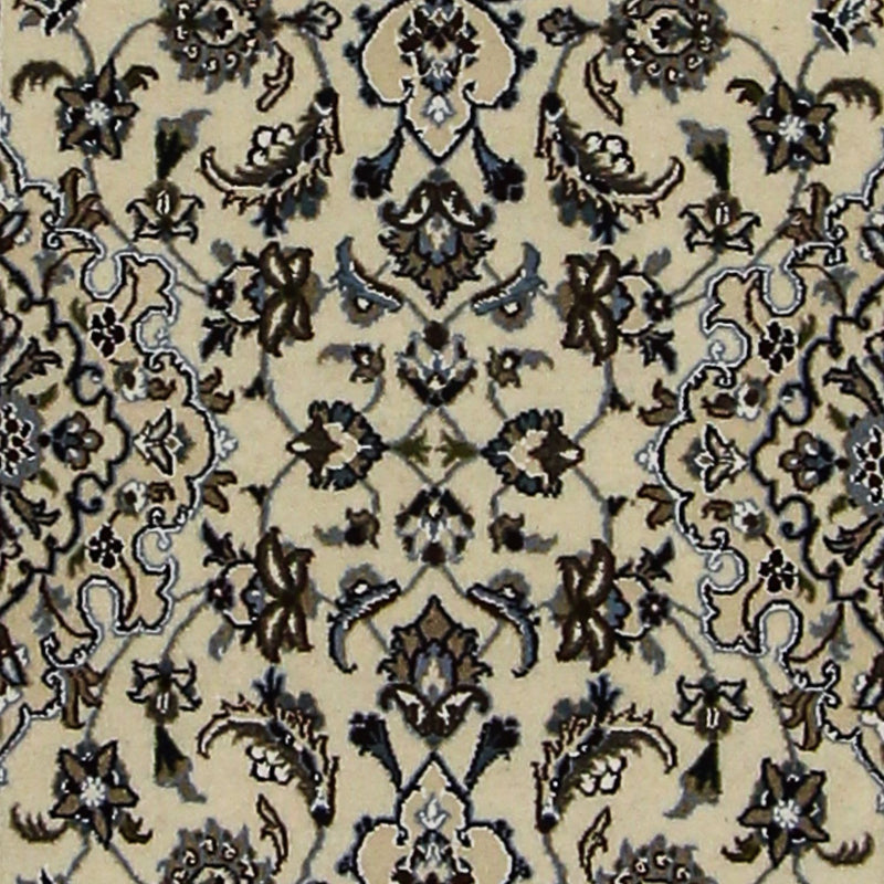 Alfombra de pasillo Alfombra Persa - Nain - Real - 199 x 62 cm - beige