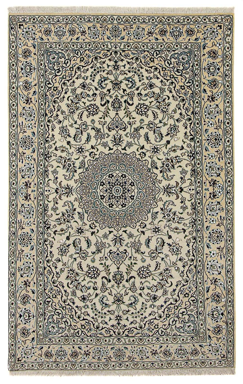 Alfombra Persa - Nain - Real - 246 x 154 cm - beige