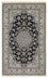 Alfombra Persa - Nain - Real - 249 x 155 cm - azul oscuro