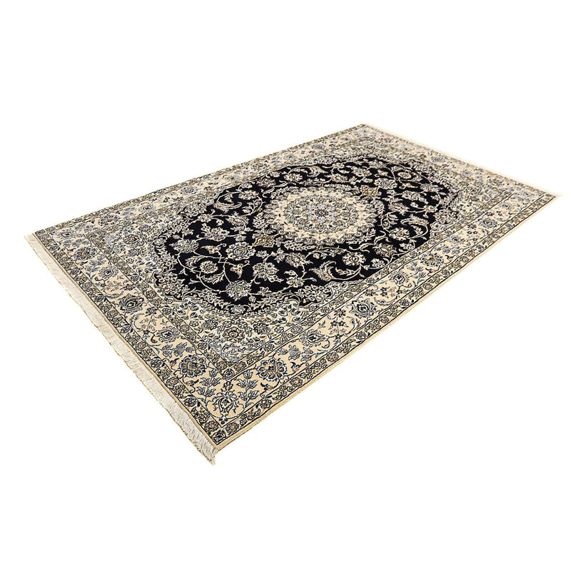 Alfombra Persa - Nain - Real - 255 x 154 cm - azul oscuro