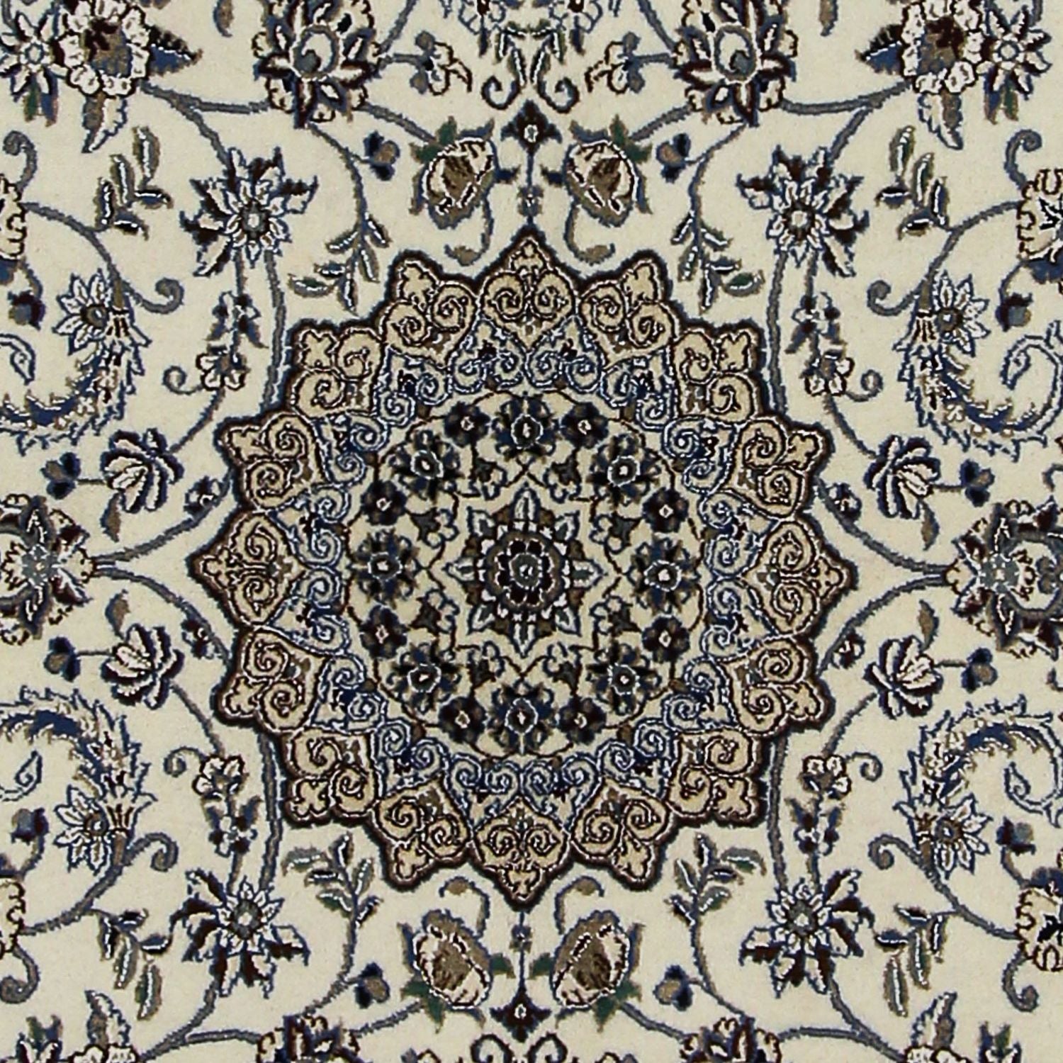 Alfombra Persa - Nain - Real - 215 x 126 cm - beige