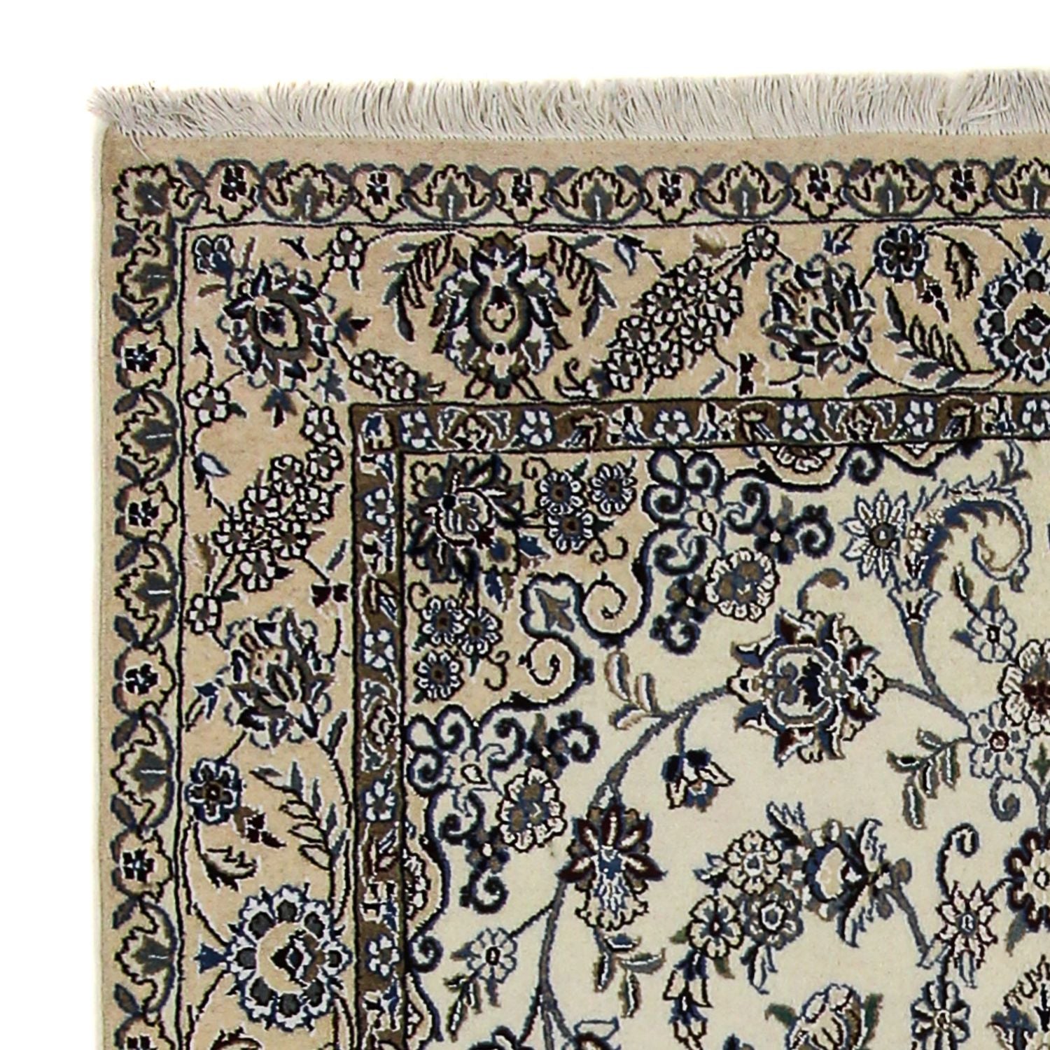 Alfombra Persa - Nain - Real - 215 x 126 cm - beige