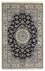Alfombra Persa - Nain - Real - 246 x 154 cm - azul oscuro