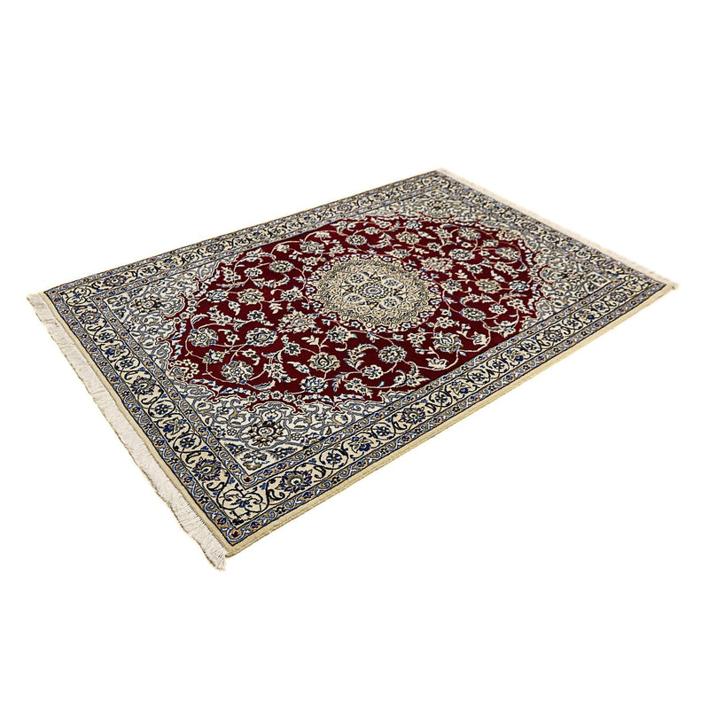 Alfombra Persa - Nain - Real - 175 x 118 cm - rojo oscuro