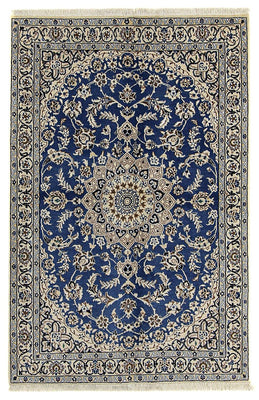 Alfombra Persa - Nain - Real - 172 x 114 cm - azul