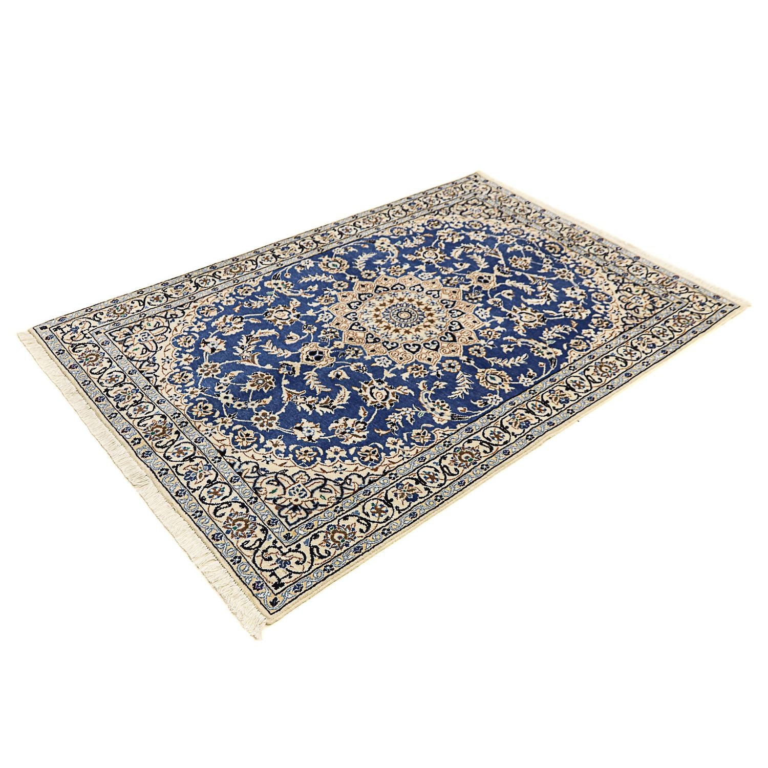 Alfombra Persa - Nain - Real - 172 x 114 cm - azul