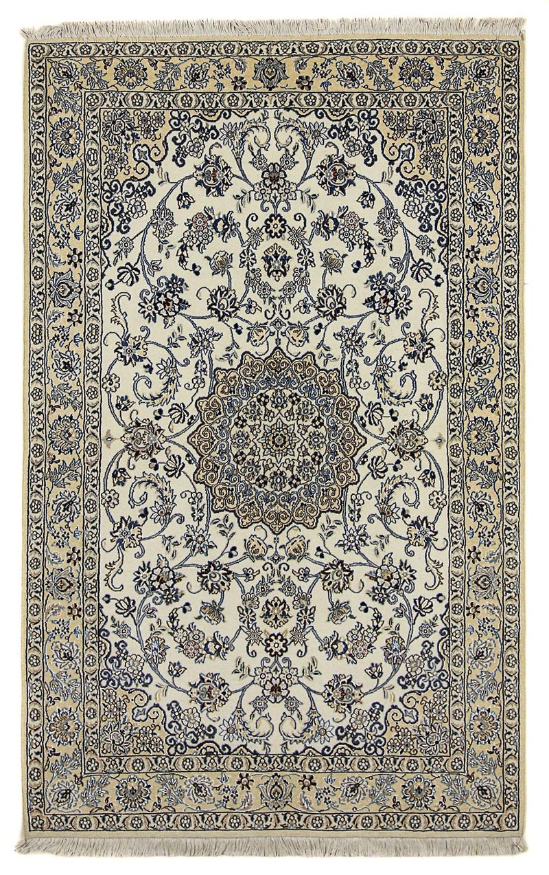 Alfombra Persa - Nain - Real - 211 x 133 cm - beige