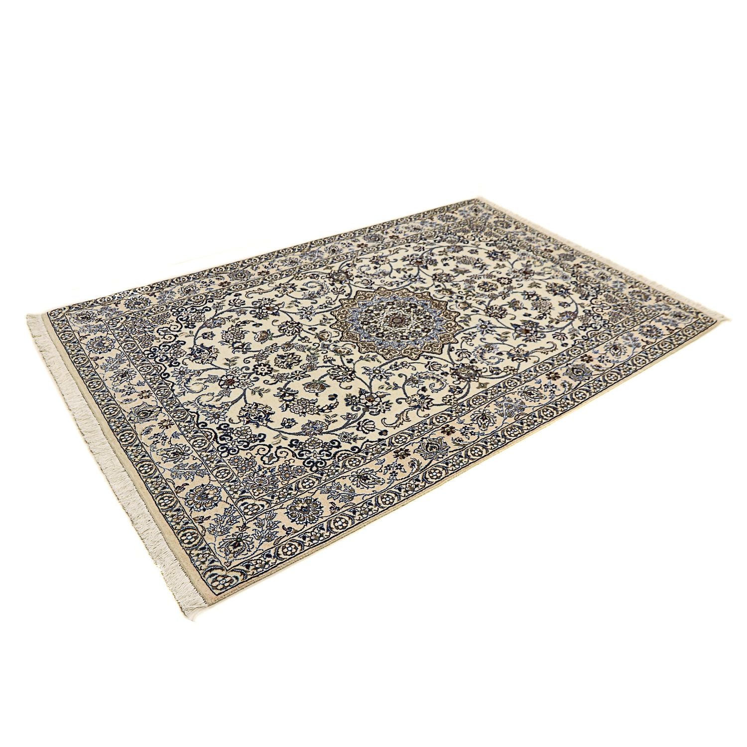 Alfombra Persa - Nain - Real - 206 x 130 cm - beige