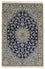 Alfombra Persa - Nain - Real - 175 x 116 cm - azul oscuro