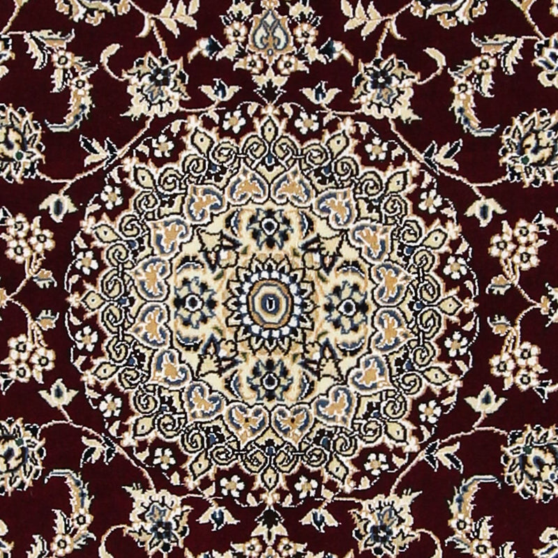 Alfombra Persa - Nain - Real - 177 x 118 cm - rojo oscuro