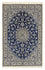 Alfombra Persa - Nain - Real - 179 x 117 cm - azul oscuro