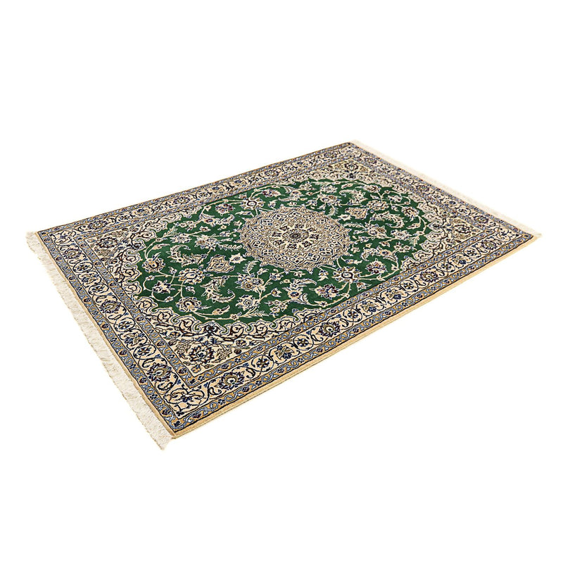 Alfombra Persa - Nain - Real - 178 x 120 cm - verde oscuro