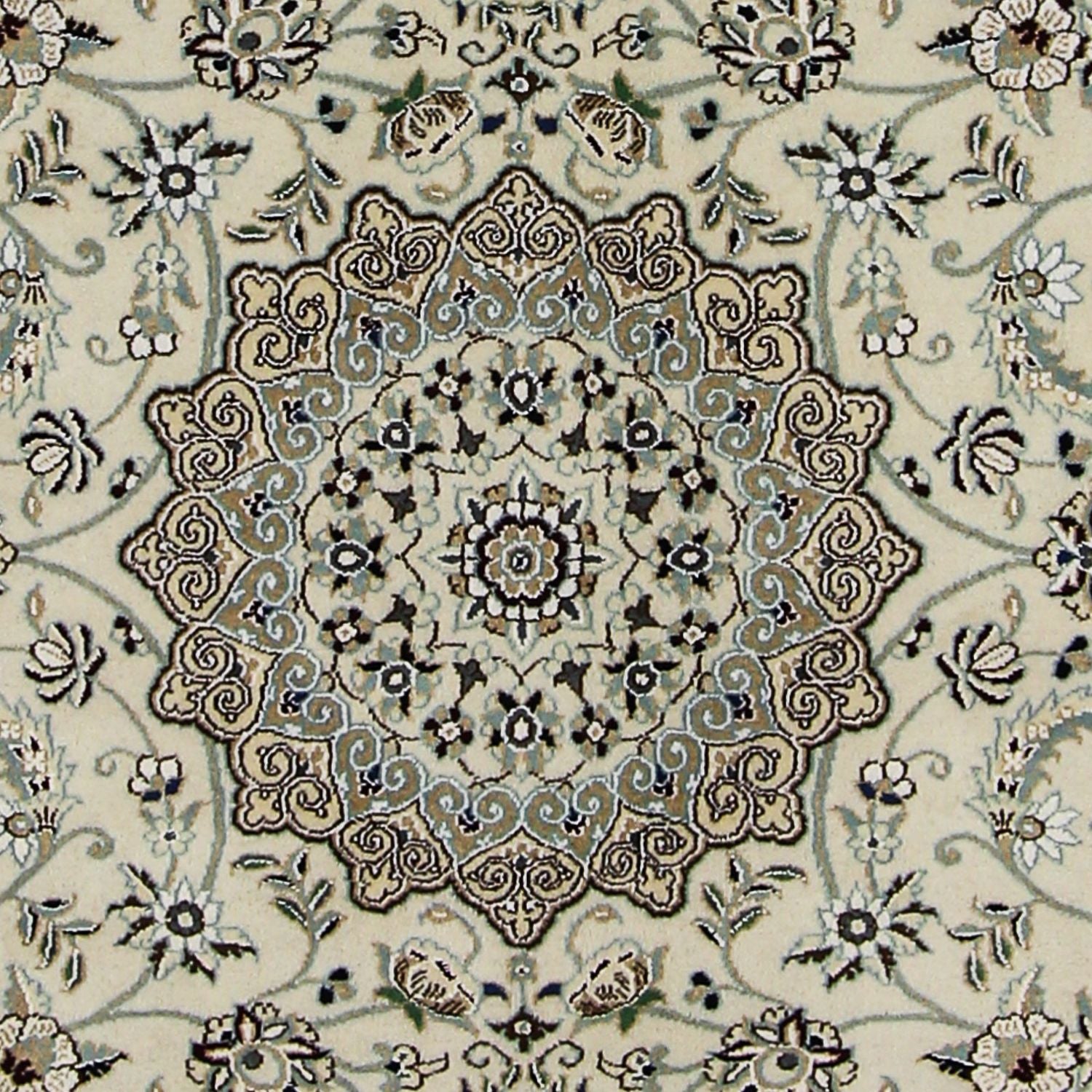 Alfombra Persa - Nain - Real - 205 x 147 cm - beige
