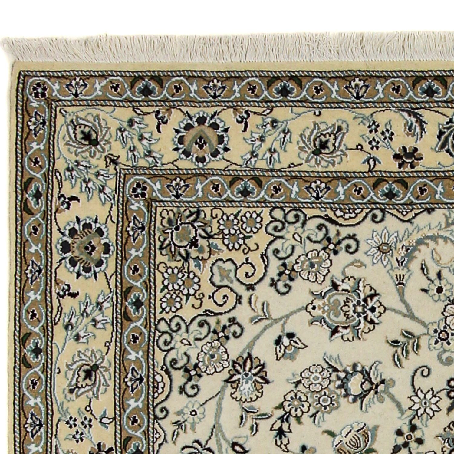 Alfombra Persa - Nain - Real - 205 x 147 cm - beige