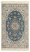 Alfombra Persa - Nain - Real - 204 x 128 cm - azul oscuro