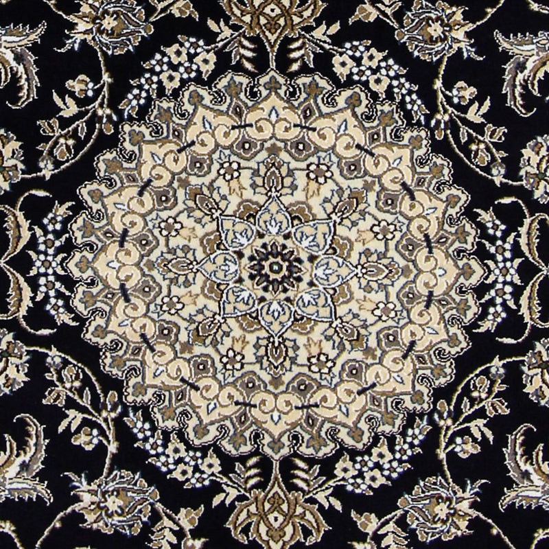 Alfombra Persa - Nain - Real - 233 x 155 cm - azul oscuro