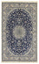 Alfombra Persa - Nain - Real - 216 x 134 cm - azul oscuro